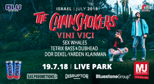 The ChainSmokers לייב פארק ראשון לציון 19 יולי 2018 כרטיסים.